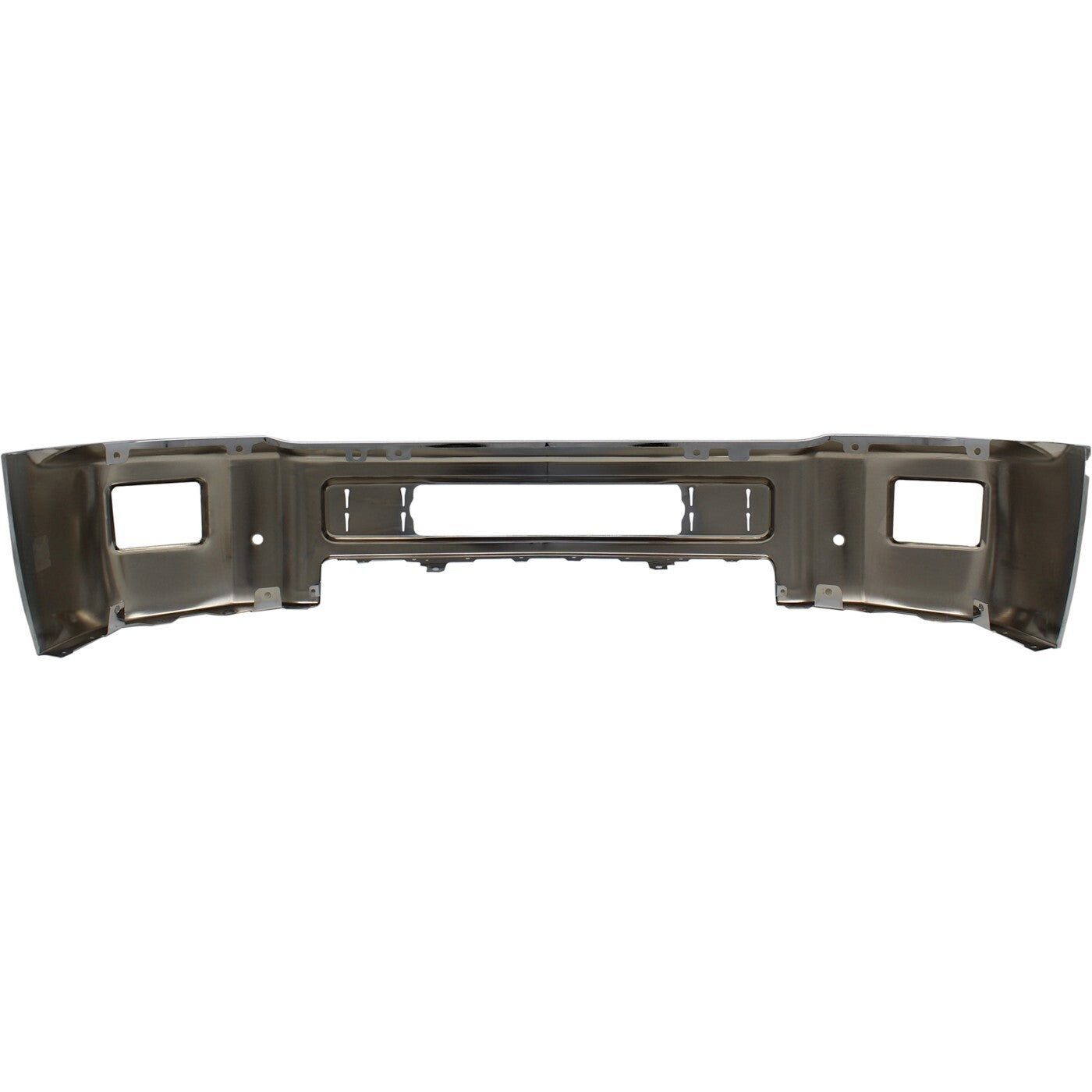 Front Bumper For 2015-2019 Chevy Silverado 2500 HD Chrome With Fog Light Holes