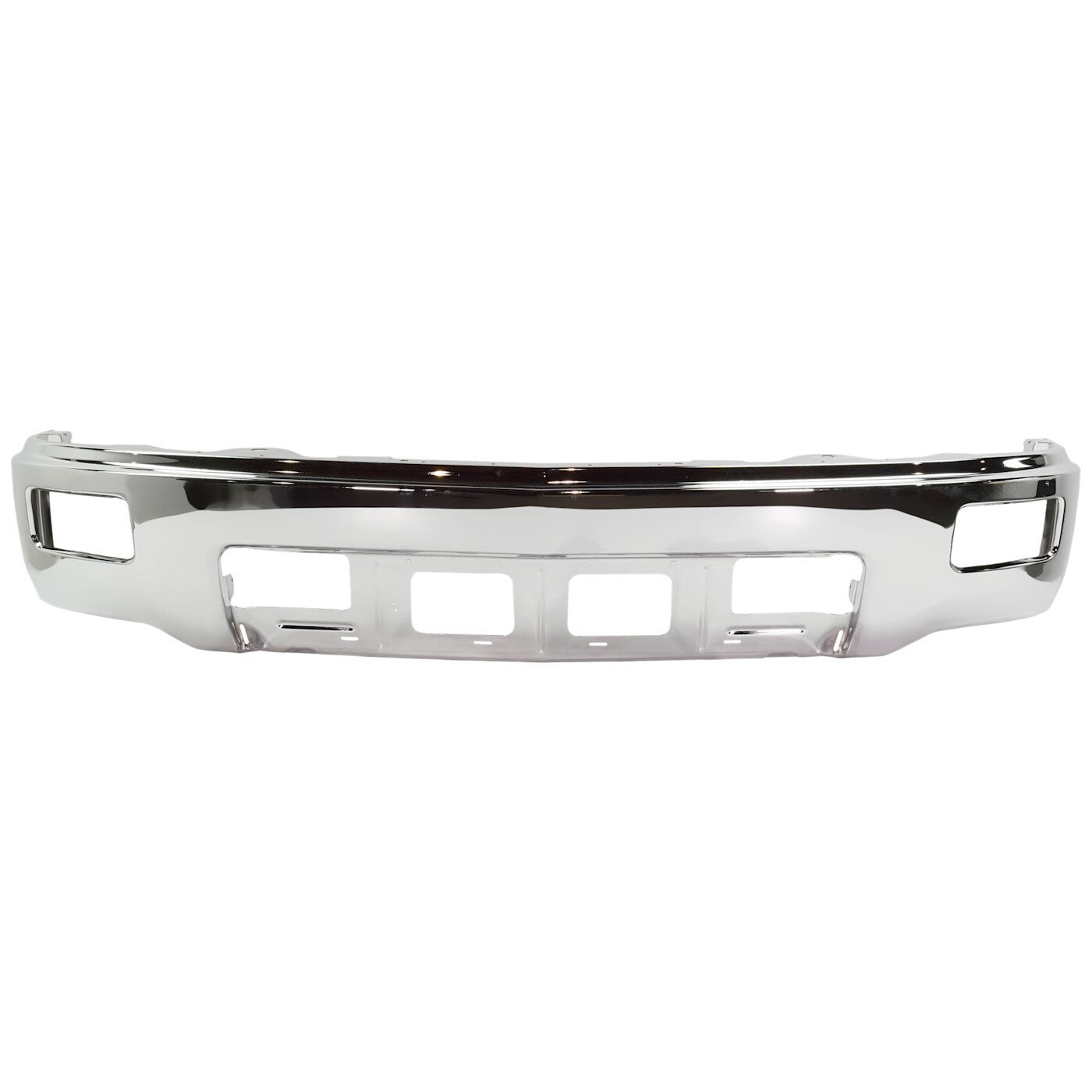 Front Bumper For 2014-2015 Chevrolet Silverado 1500 Chrome with Fog Light Holes