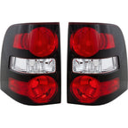 Halogen Tail Light Set For 2006-2010 Ford Explorer Clear & Red Lens 2Pcs