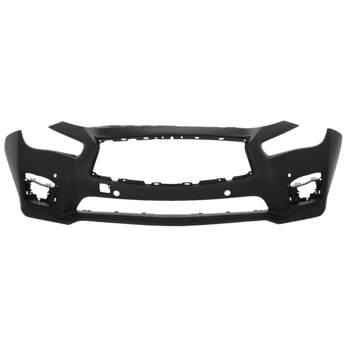 Front Bumper Cover For 2014-2017 Infiniti Q50 Primed Fascia With Object Sensor