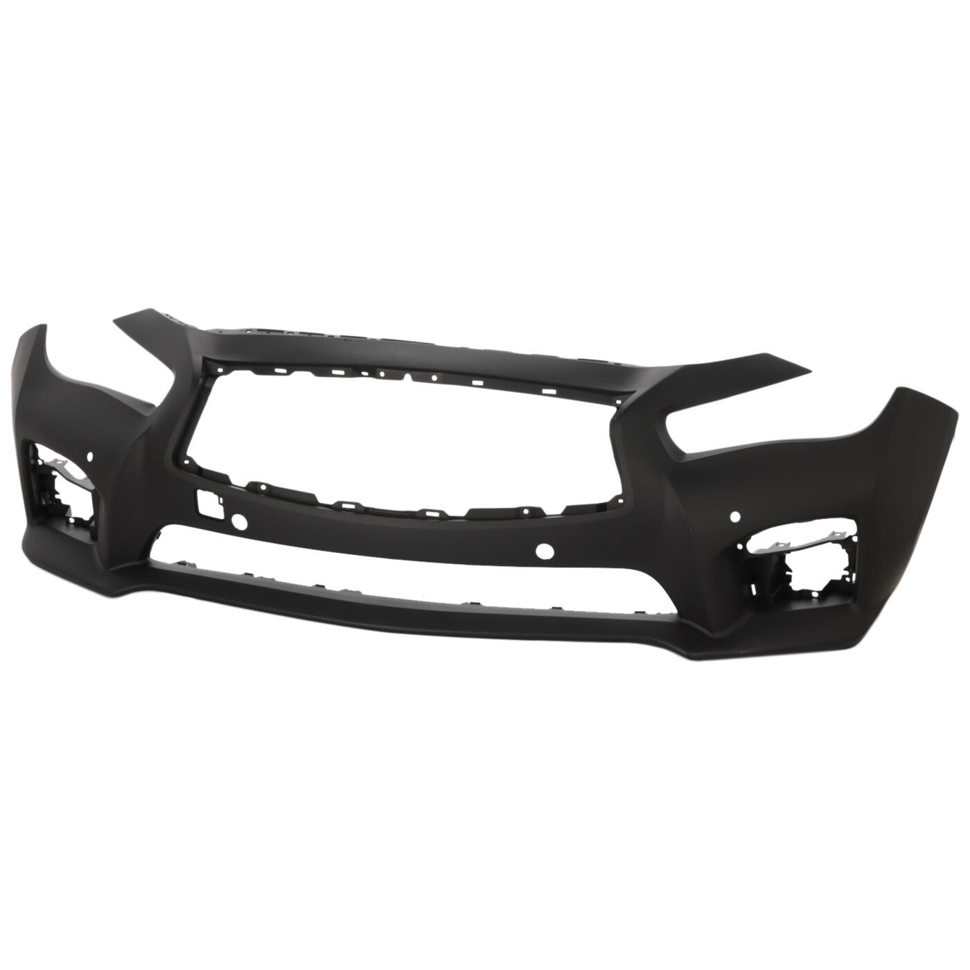 Front Bumper Cover For 2014-2017 Infiniti Q50 Primed Fascia With Object Sensor