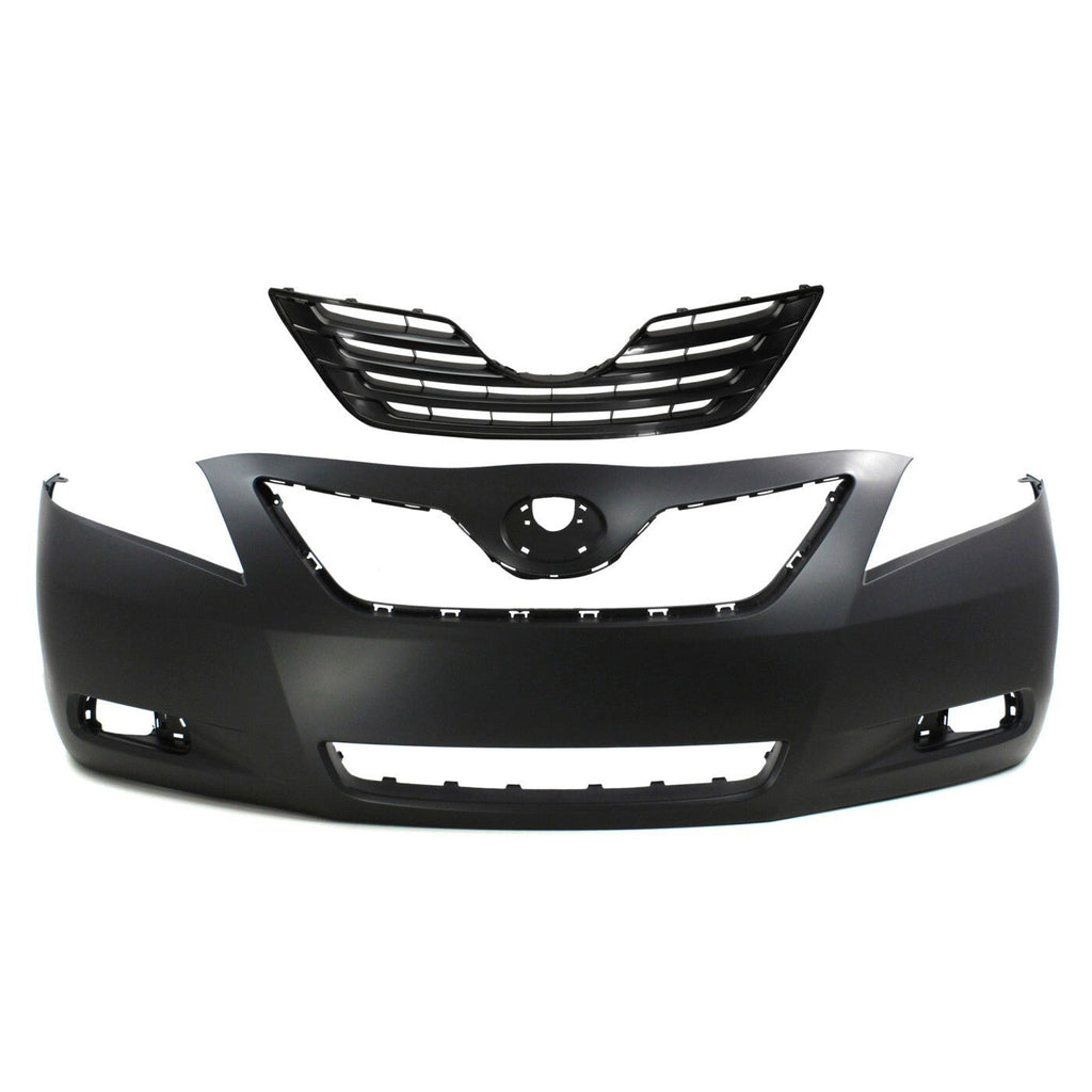 Bumper Cover Kit For 2007-2009 Toyota Camry Front Fits Models  2pc