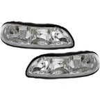 Halogen Headlight Set For 1997-2003 Chevrolet Malibu Left & Right w/Bulb(s) Pair