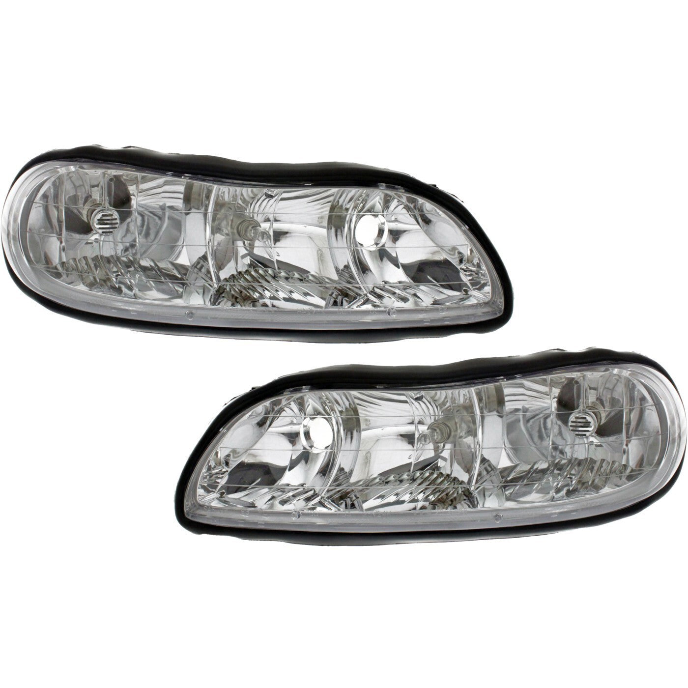 Halogen Headlight Set For 1997-2003 Chevrolet Malibu Left & Right w/Bulb(s) Pair