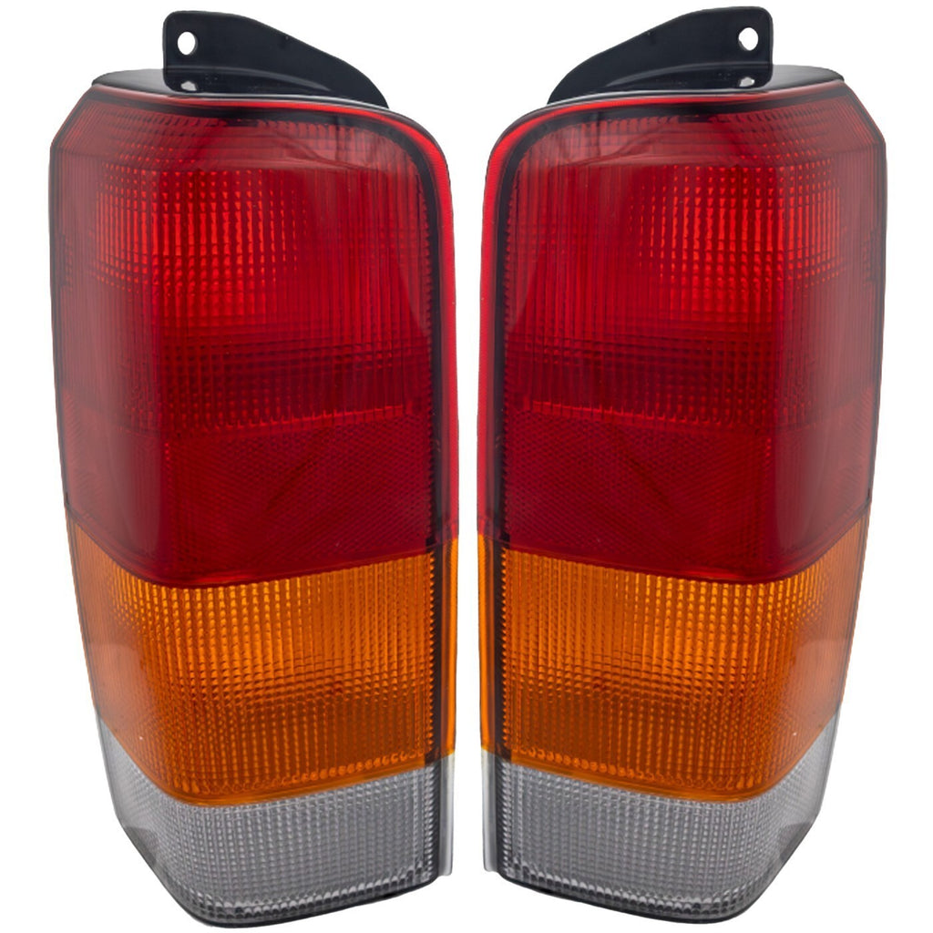 Tail Light Set For 1997-2001 Jeep Cherokee Driver and Passenger Side Halogen