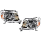 Headlight Set For 2005-2011 Toyota Tacoma Left and Right Halogen With Bulb 2Pc