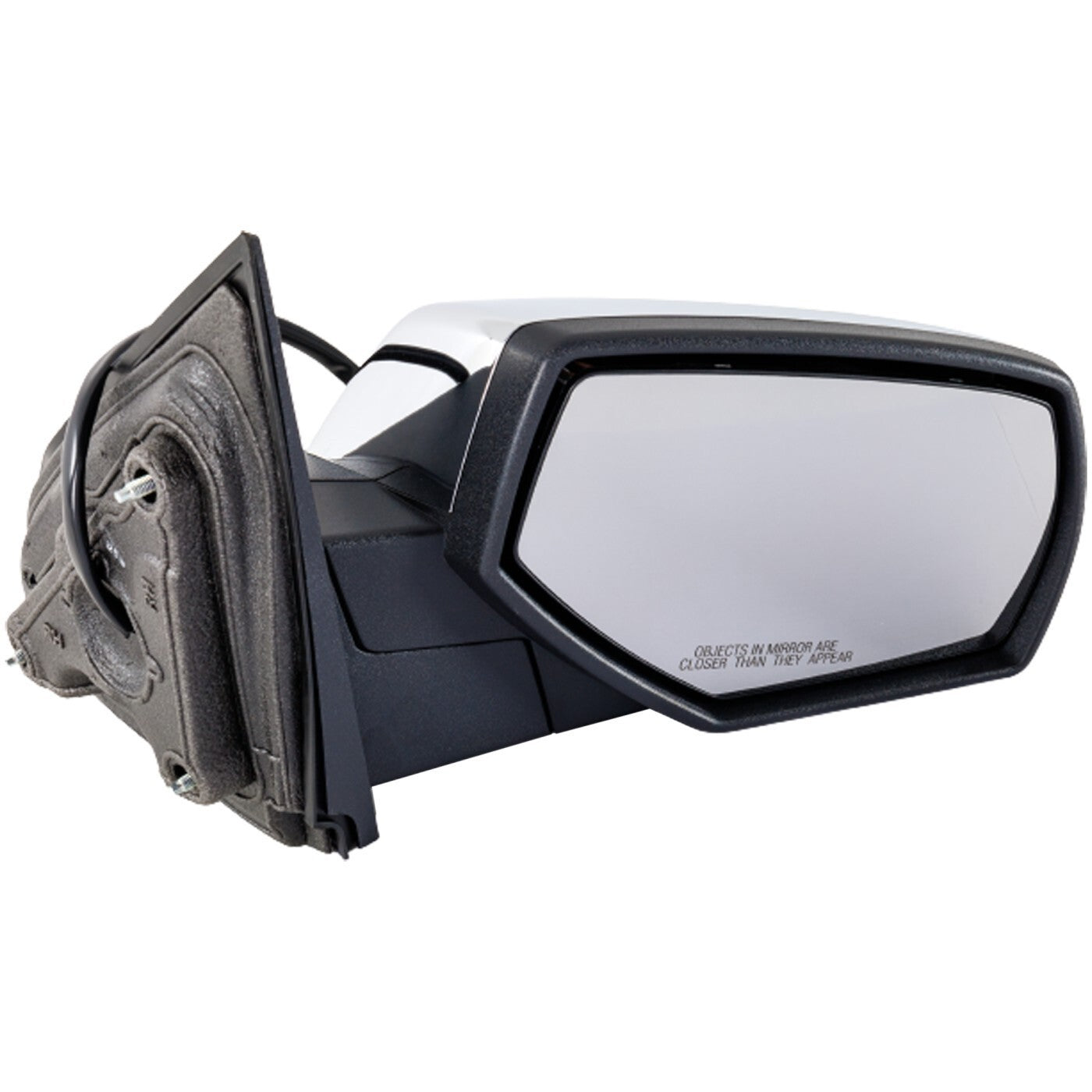Mirror For 2014-2018 Chevy Silverado 1500 Right Side Chrome Manual Fold Heated