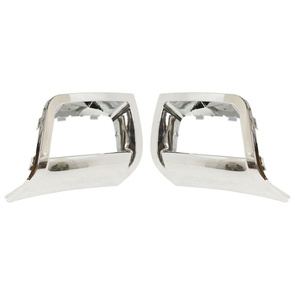 Fog Light Trim Set For 2006-2009 Chevrolet Trailblazer Left and Right Chrome 2Pc