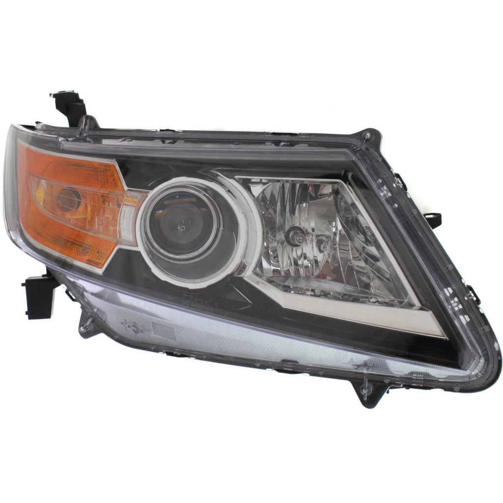 Driver and Passenger Side Headlights For Honda Odyssey 2014-2017 Halogen w Bulbs