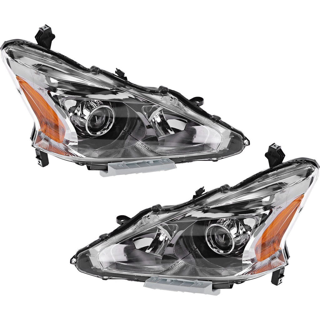Headlight Set For 2013 2014 2015 Nissan Altima Sedan Left and Right Headlamp