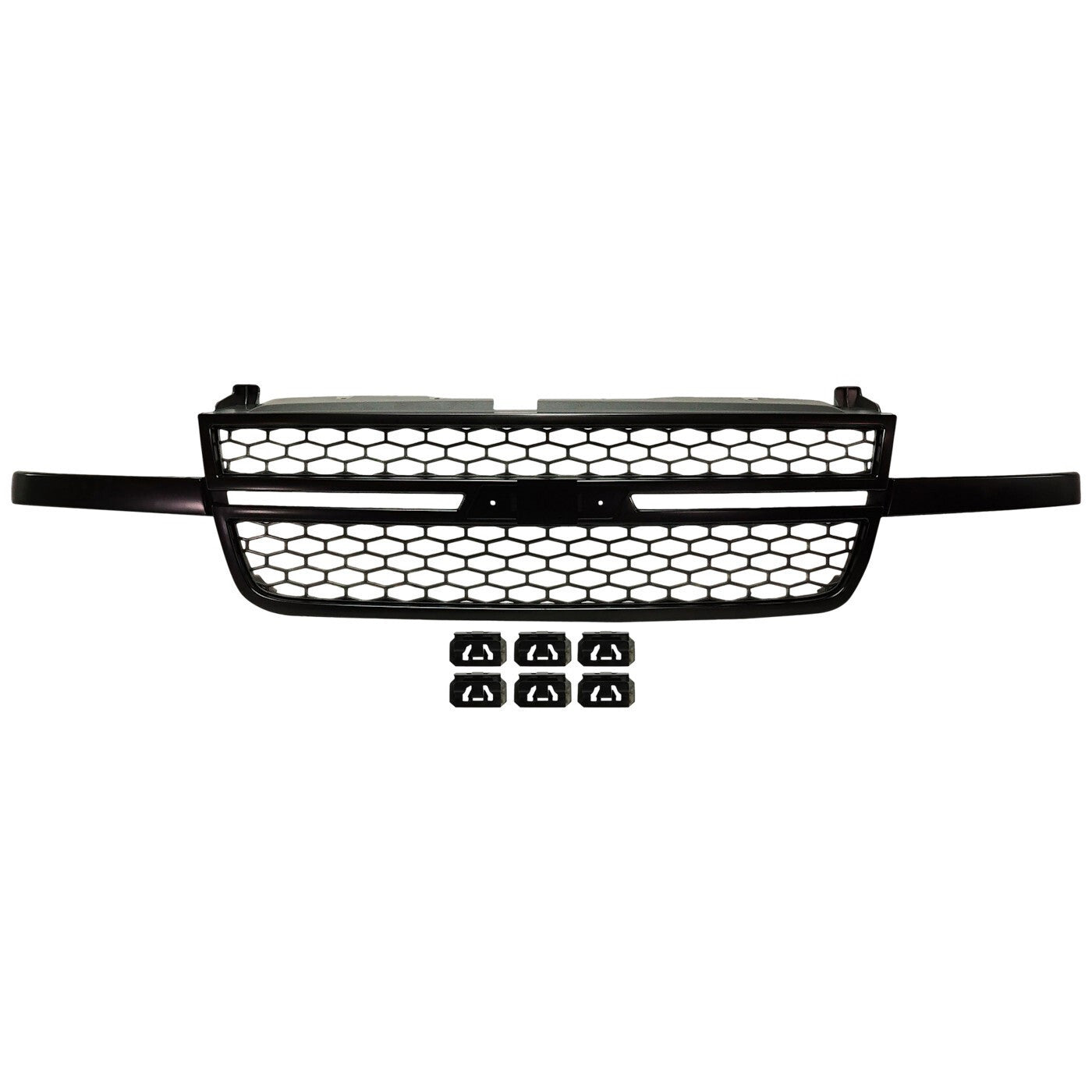Grille Assembly Black For 2003-2007 Chevrolet Silverado 1500 SS Includes Classic