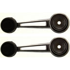 Chrome Inside Interior Window Crank Handle Pair Set NEW for Ford Pickup Truck