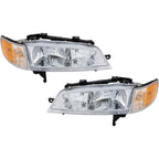 Left Right Headlights For Honda Accord 1994-1997 Halogen w/ Bulbs w/ Corner Lamp