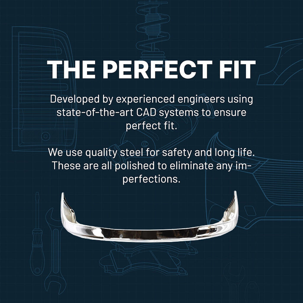 Front Bumper For 2007-2013 Toyota Tundra Chrome Steel 521110C021 TO1002182