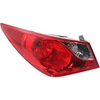 Tail Light Set For 2011-14 Hyundai Sonata Left Right Outer/Body Mounted Halogen