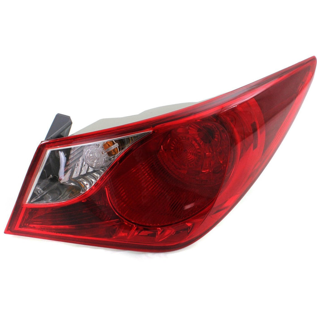 Tail Light Set For 2011-14 Hyundai Sonata Left Right Outer/Body Mounted Halogen