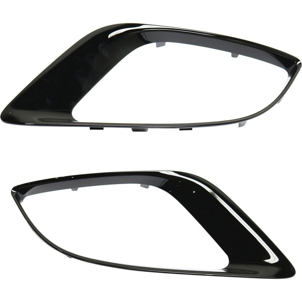 Fog Light Trim Set For 2014-2018 Dodge Durango Left and Right Primed Plastic 2Pc