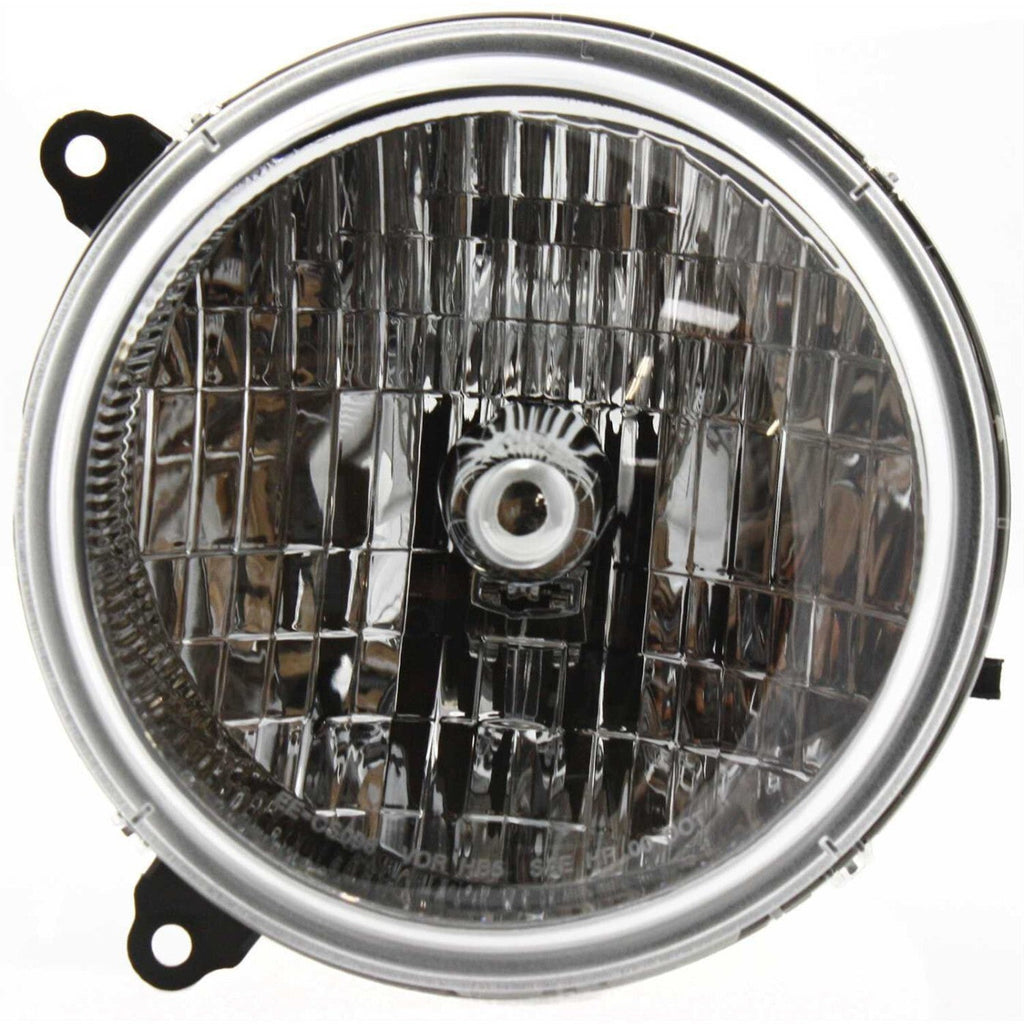 Driver and Passenger Side Headlights For Jeep Liberty 2003-2004 Halogen w/ Bulbs