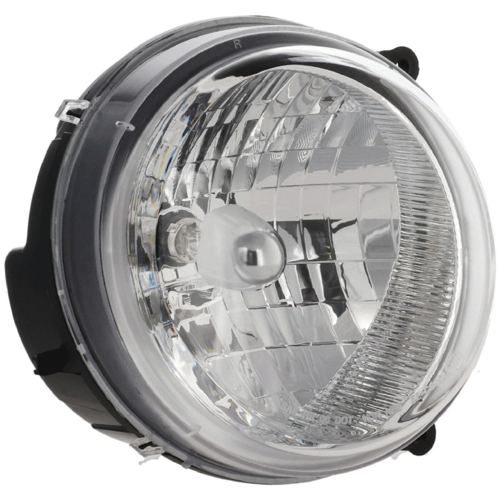 Driver and Passenger Side Headlights For Jeep Liberty 2003-2004 Halogen w/ Bulbs