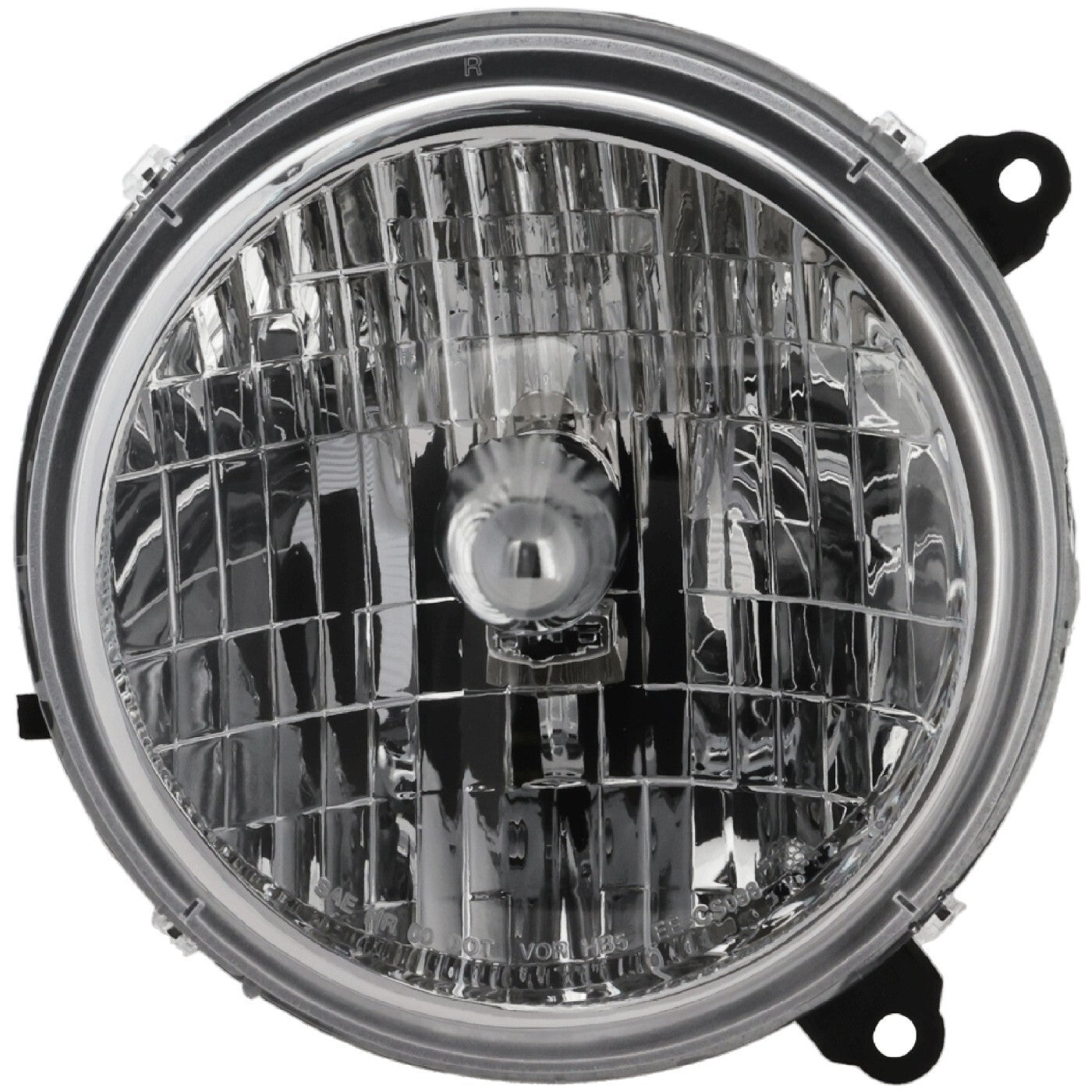 Driver and Passenger Side Headlights For Jeep Liberty 2003-2004 Halogen w/ Bulbs