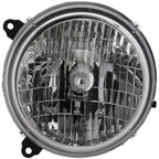 Driver and Passenger Side Headlights For Jeep Liberty 2003-2004 Halogen w/ Bulbs