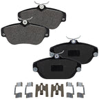 Front and Rear Semi-Metallic Brake Pad Set For 1992-1997 Volvo 960 Sedan IRS