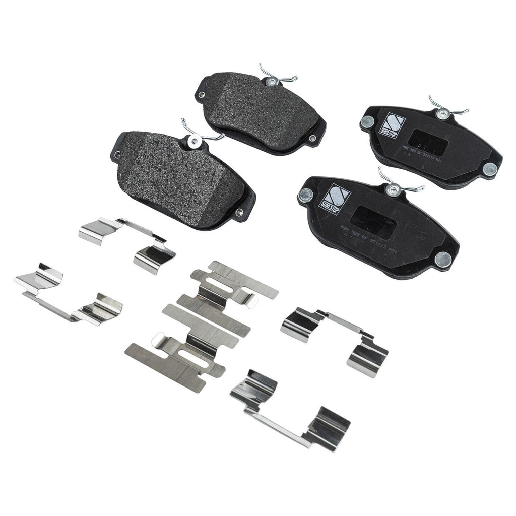 Front and Rear Semi-Metallic Brake Pad Set For 1992-1997 Volvo 960 Sedan IRS