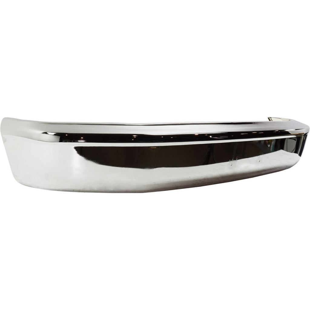 Front Bumper For 1992-1996 Ford F-150 F-250 Bronco Chrome Steel Standard Type