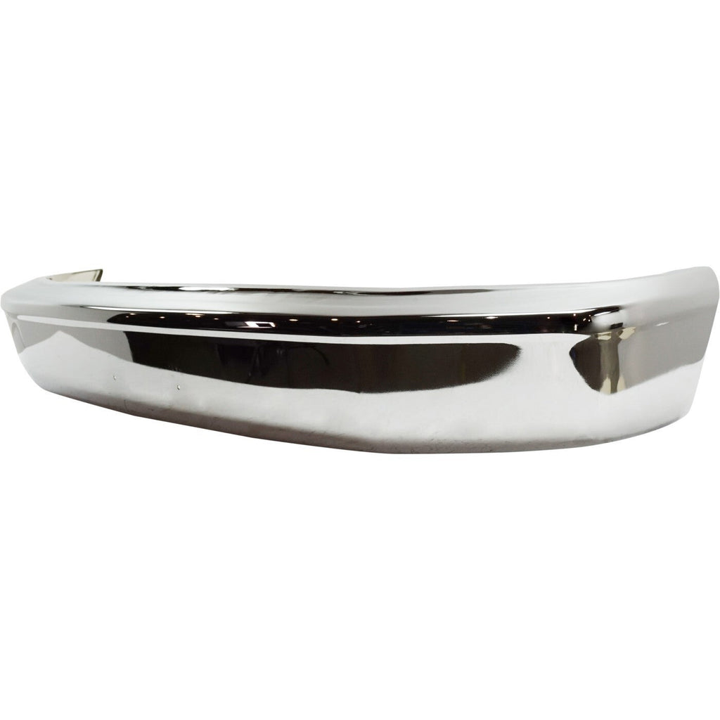 Front Bumper For 1992-1996 Ford F-150 F-250 Bronco Chrome Steel Standard Type