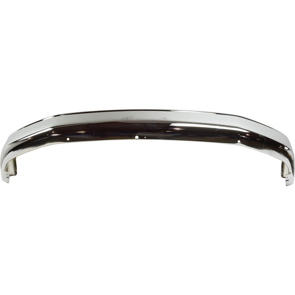Front Bumper For 1992-1996 Ford F-150 F-250 Bronco Chrome Steel Standard Type