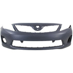 Front Bumper Cover Kit with Bumper Grille For 11-13 Toyota Corolla Base CE LE
