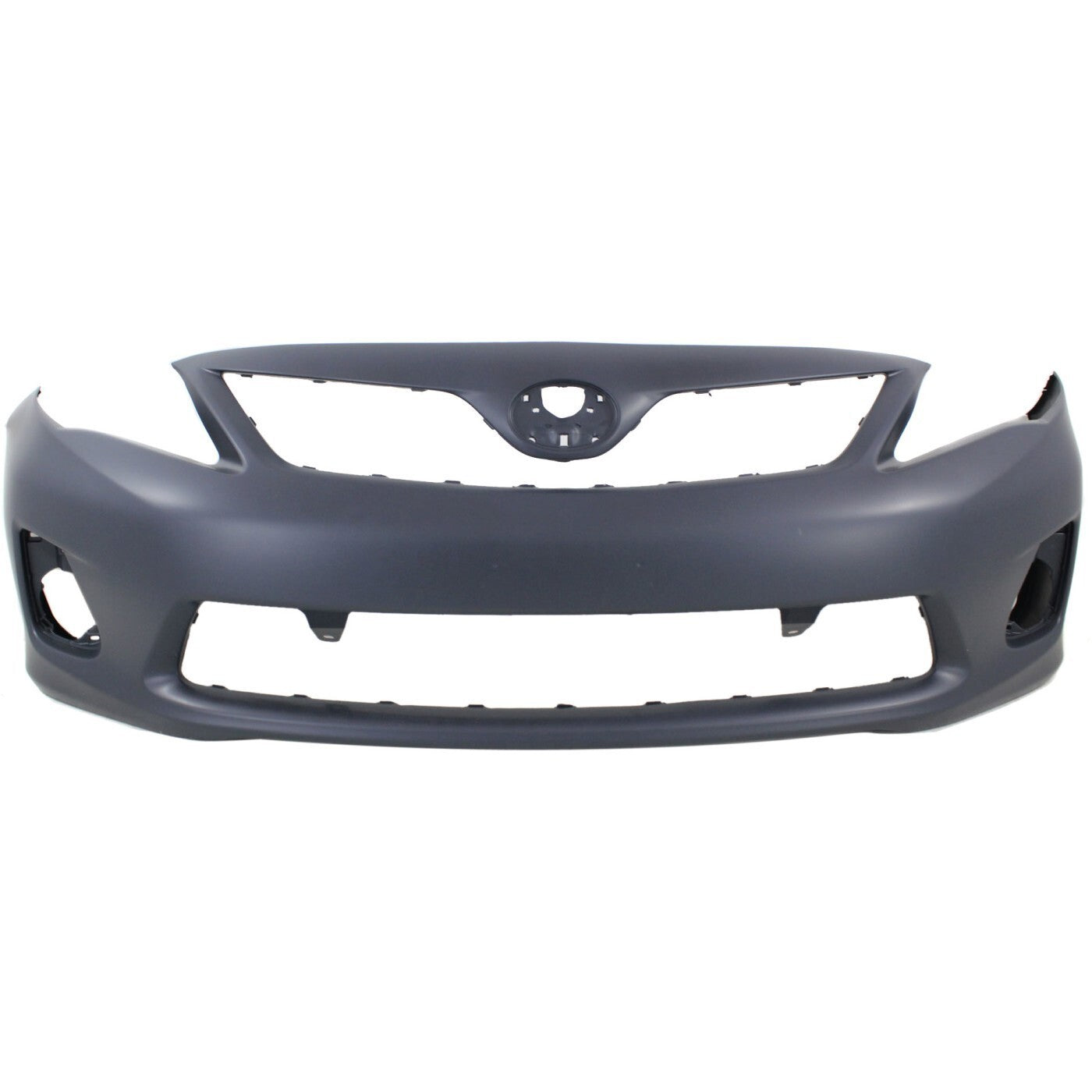 Front Bumper Cover Kit with Bumper Grille For 11-13 Toyota Corolla Base CE LE