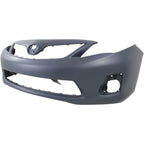 Front Bumper Cover Kit with Bumper Grille For 11-13 Toyota Corolla Base CE LE