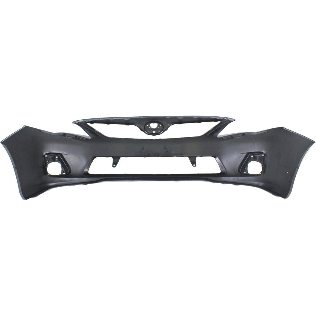 Front Bumper Cover Kit with Bumper Grille For 11-13 Toyota Corolla Base CE LE