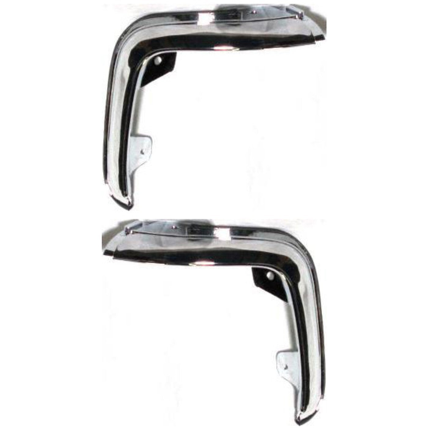 Grille Extension For 93-94 Ford Ranger Set of 2 Left & Right Side Chrome Plastic