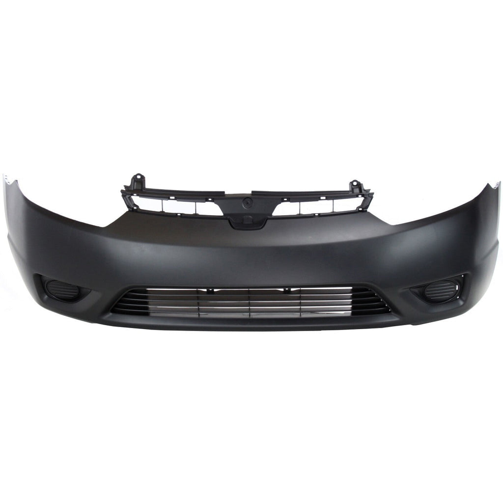 Front Bumper Cover Kit For 2006-2008 Honda Civic Primed 2-Door Coupe with Fender