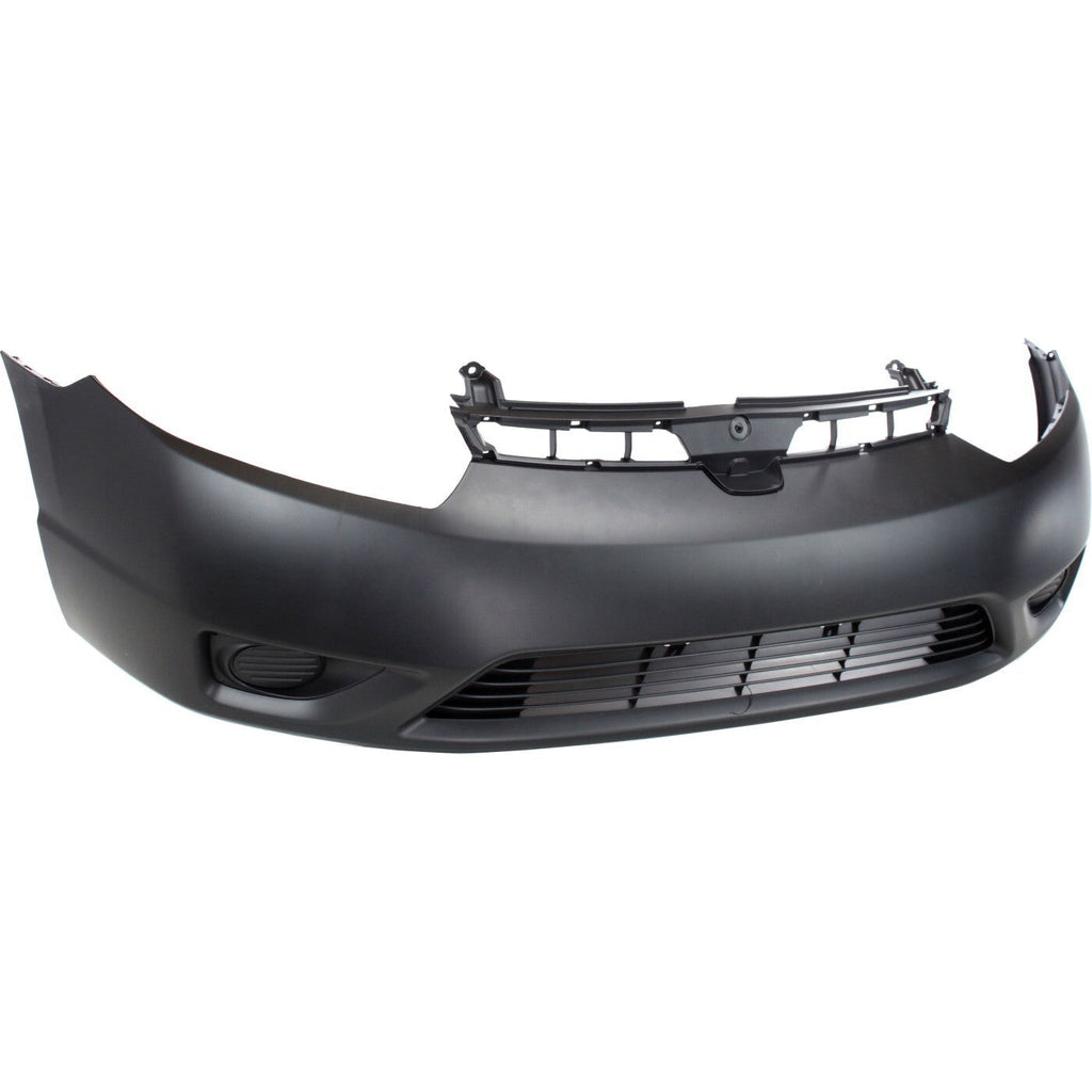 Front Bumper Cover Kit For 2006-2008 Honda Civic Primed 2-Door Coupe with Fender