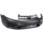 Front Bumper Cover Kit For 2006-2008 Honda Civic Primed 2-Door Coupe with Fender
