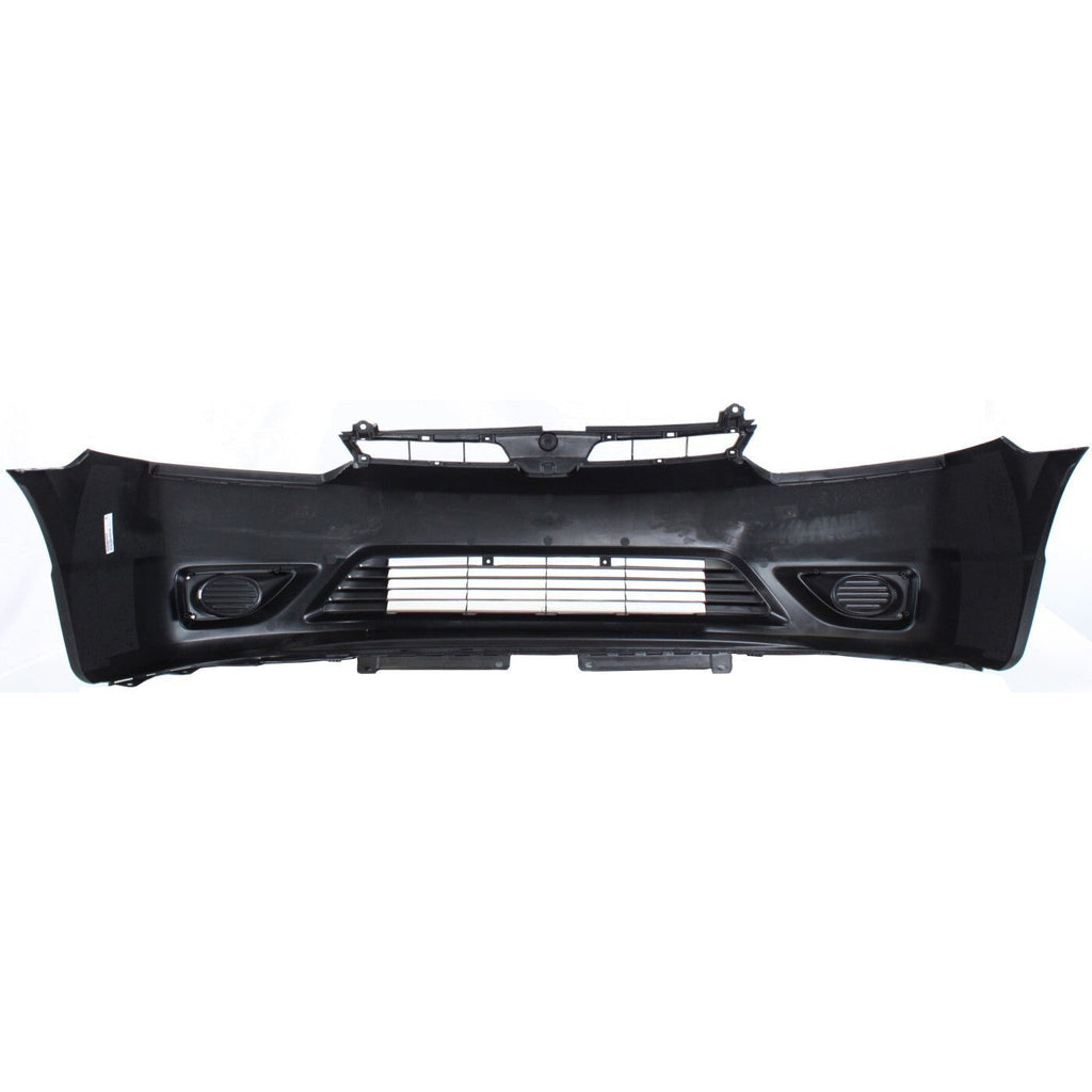 Front Bumper Cover Kit For 2006-2008 Honda Civic Primed 2-Door Coupe with Fender