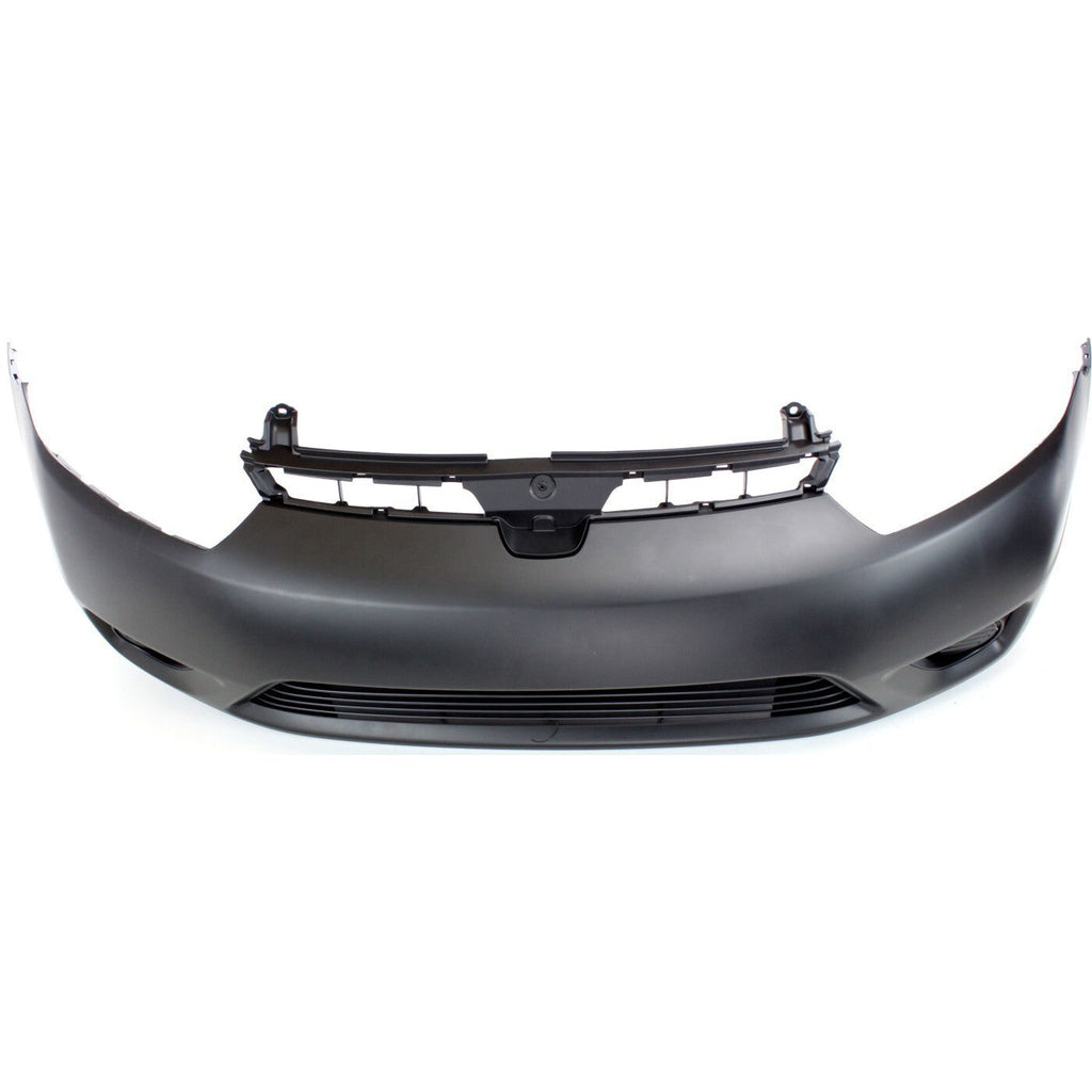 Front Bumper Cover Kit For 2006-2008 Honda Civic Primed 2-Door Coupe with Fender