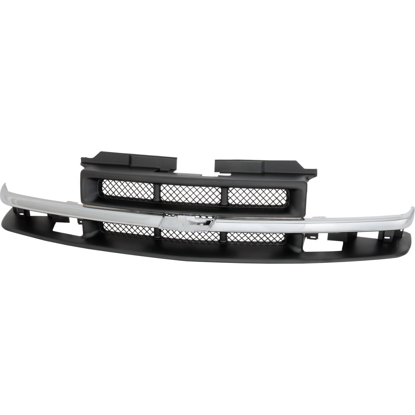 Grille Assembly For 98-04 Chevy S10 98-05 Blazer Paintable Shell and mesh Insert