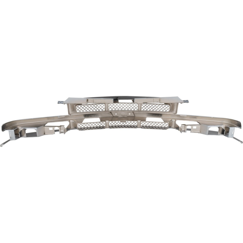 Grille Assembly For 98-04 Chevy S10 98-05 Blazer Paintable Shell and mesh Insert
