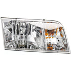 Left & Right Side Headlights For Ford Crown Victoria 1998-2011 Halogen w/ Bulb/s