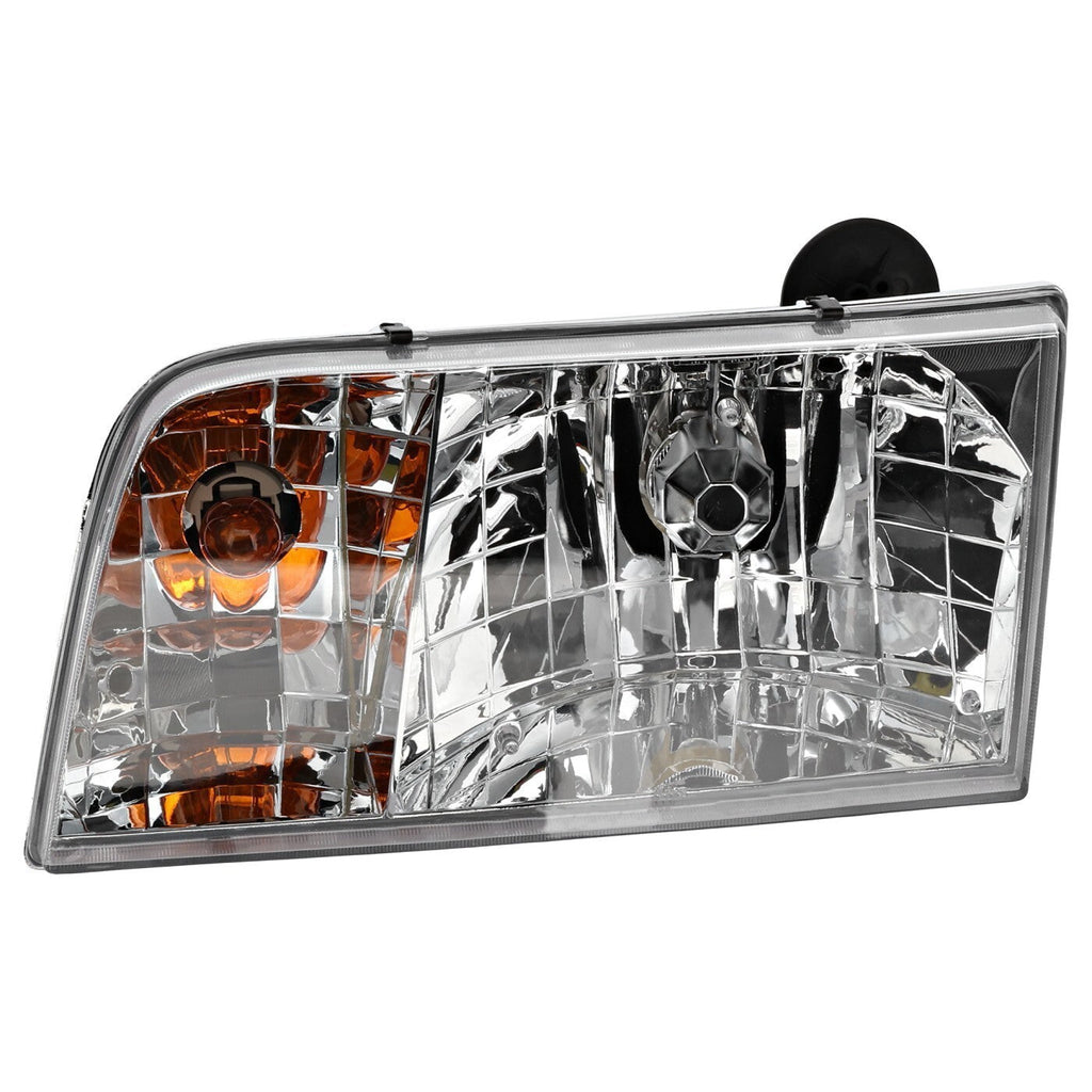 Left & Right Side Headlights For Ford Crown Victoria 1998-2011 Halogen w/ Bulb/s