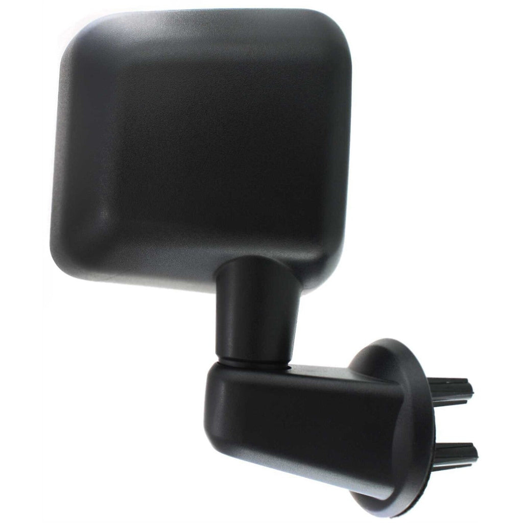 Mirror For 2007-2010 Jeep Wrangler (JK) Right Manual Folding Textured Black