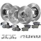 Front and Rear Brake Disc and Pad Kit For 2008-10 Honda Accord Ceramic