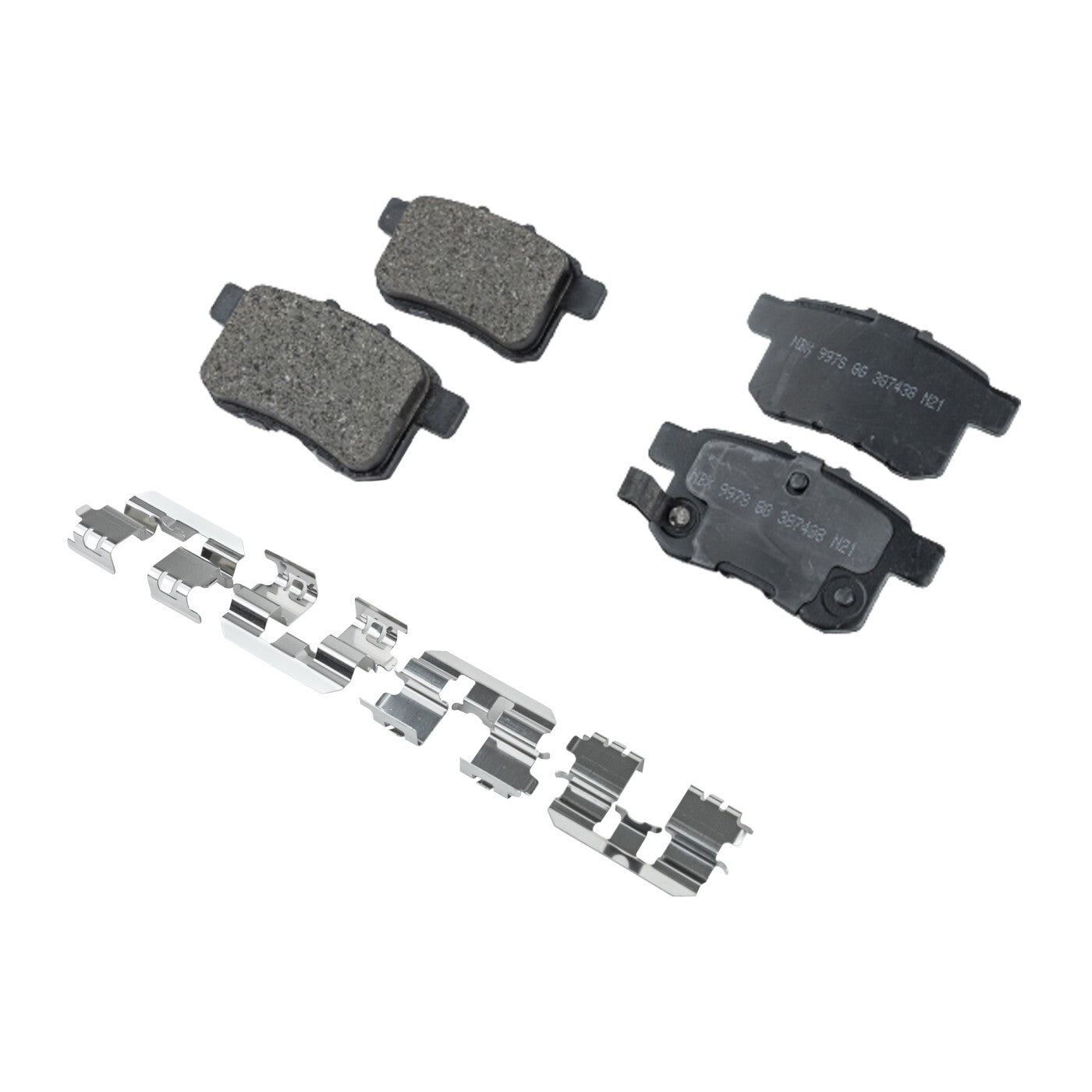 Front and Rear Brake Disc and Pad Kit For 2008-10 Honda Accord Ceramic