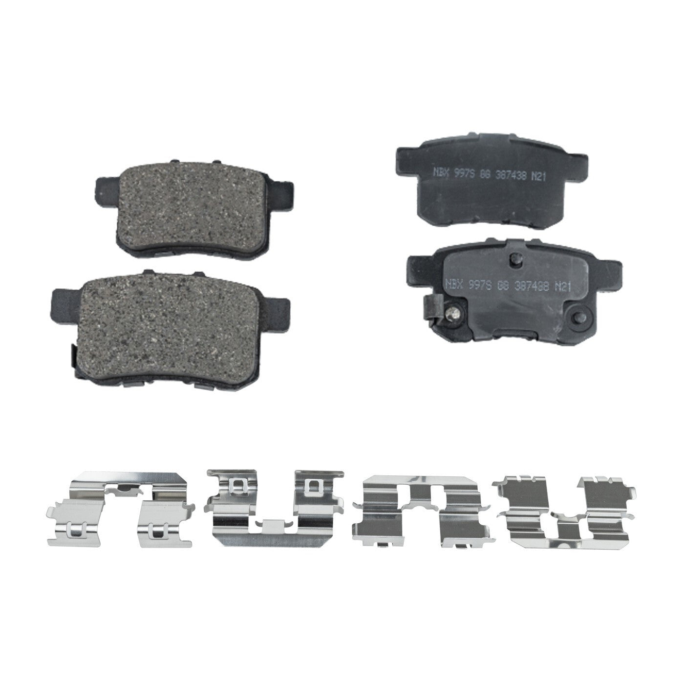 Front and Rear Brake Disc and Pad Kit For 2008-10 Honda Accord Ceramic