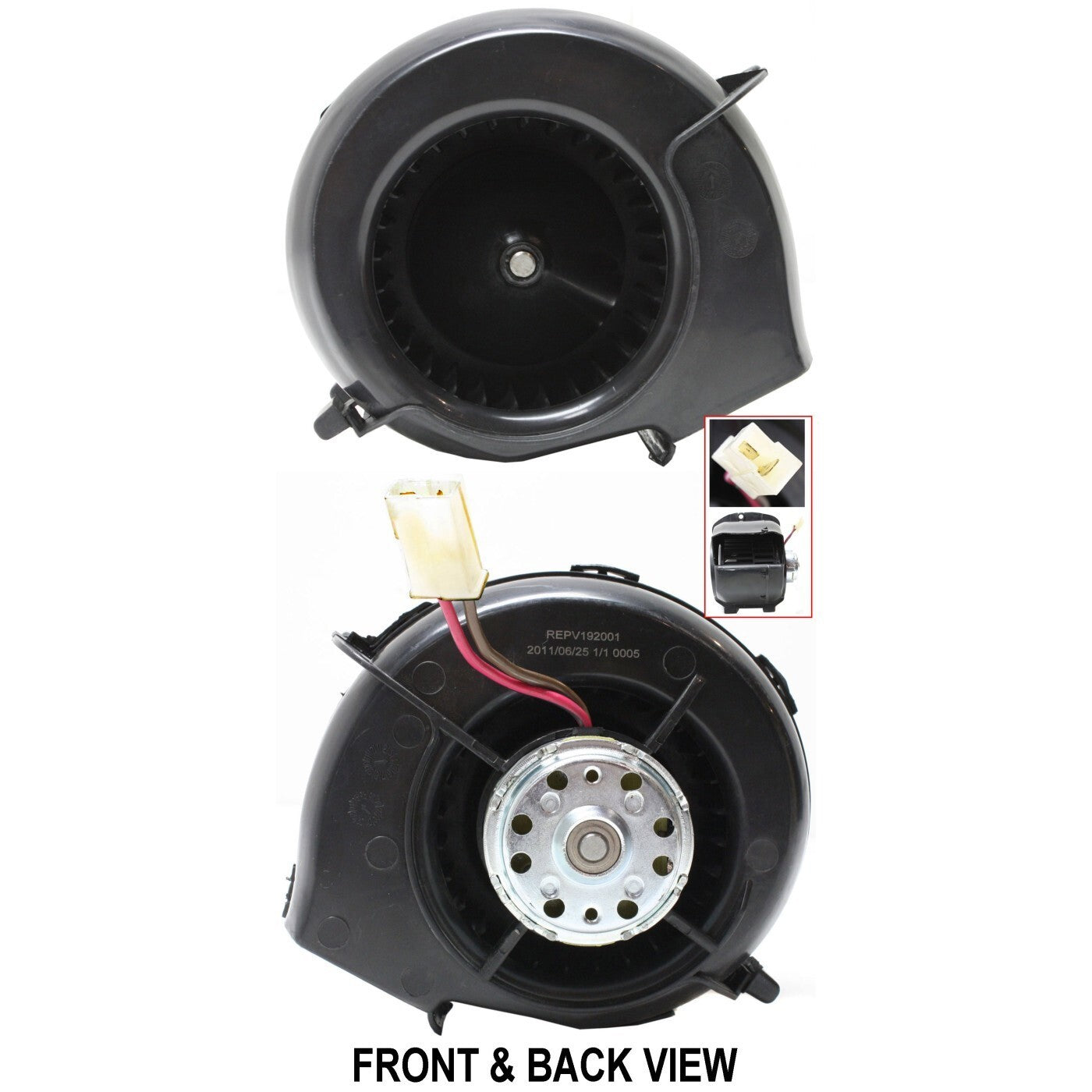 Heater Blower Motor For 1980-1991 Volkswagen Vanagon 1977-1984 Rabbit With Wheel