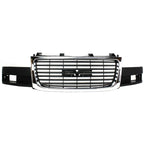 Grille 03-15 For GMC Savana 2500/3500 Chrome Shell w/ Black Insert Composite HL